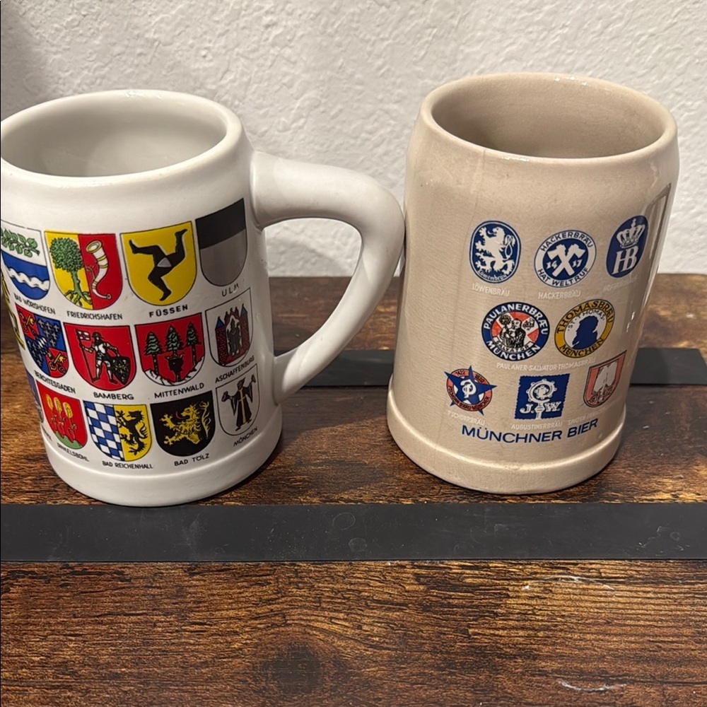 Vintage Munchner Beer Stein mug & a Ceramarte mug - Picture 2 of 13